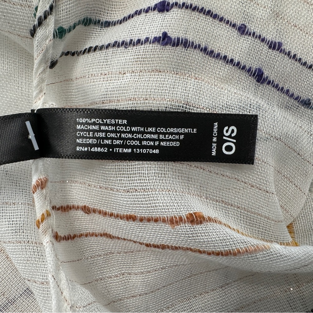 Multicolor Stripe Ruana - Picture 2 of 3